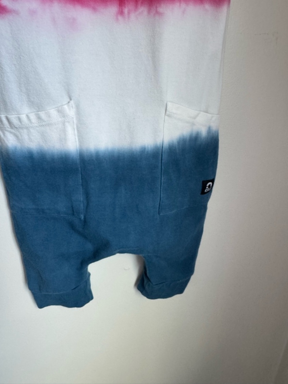 Rags To Raches Red White Blue Ombre Romper Size 18-24M - Picture 4 of 5